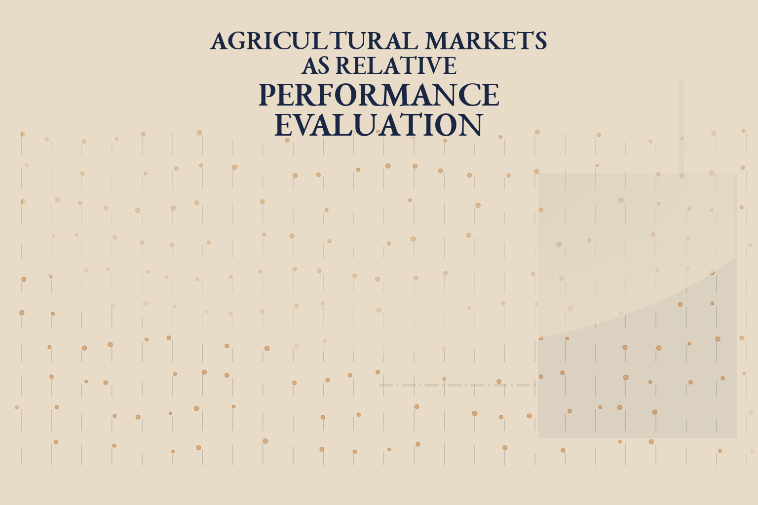 Agricultural markets as relative performance evaluation