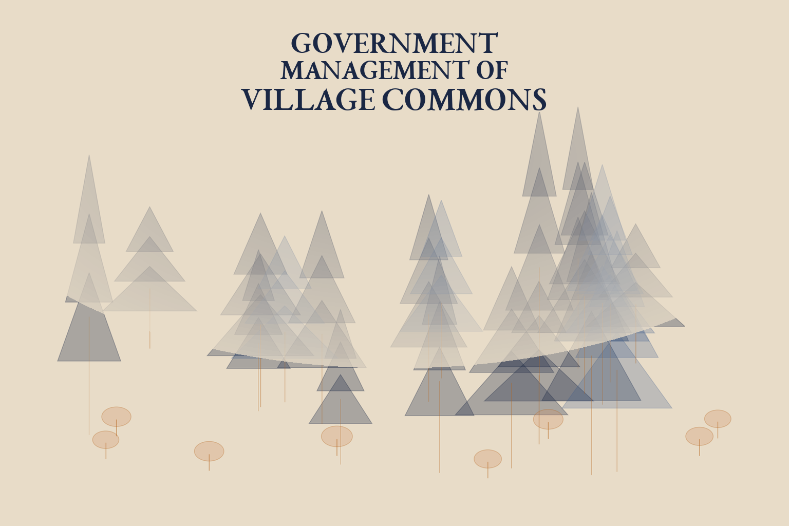 Government management of village commons
