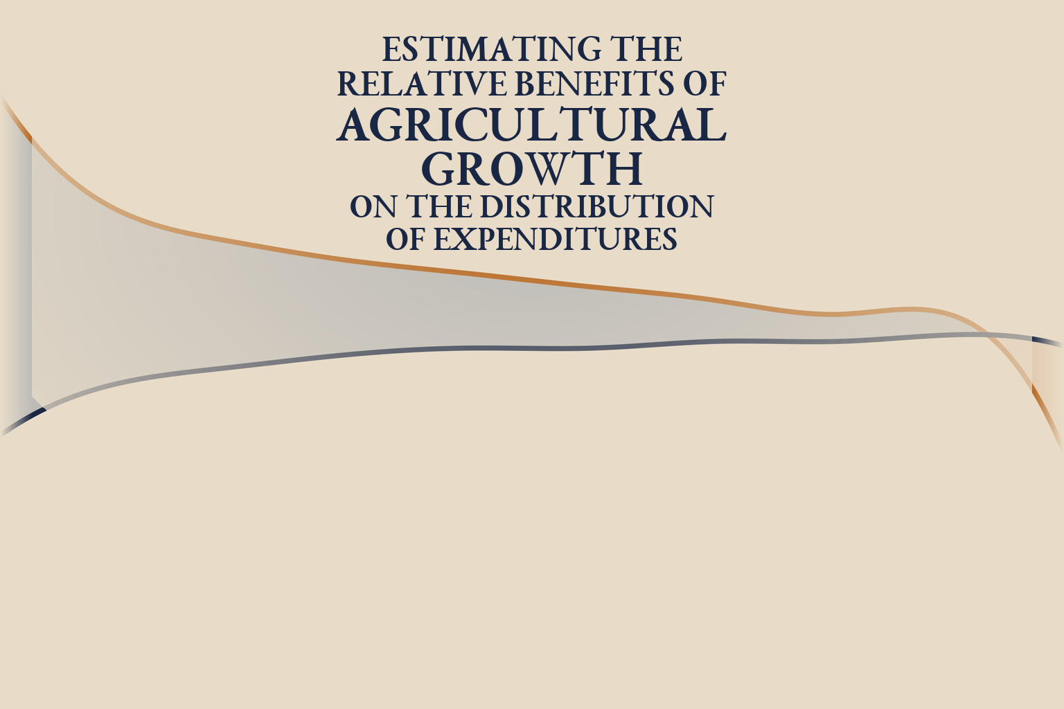Expenditure gains by decile from agricultural vs non-agricultural growth