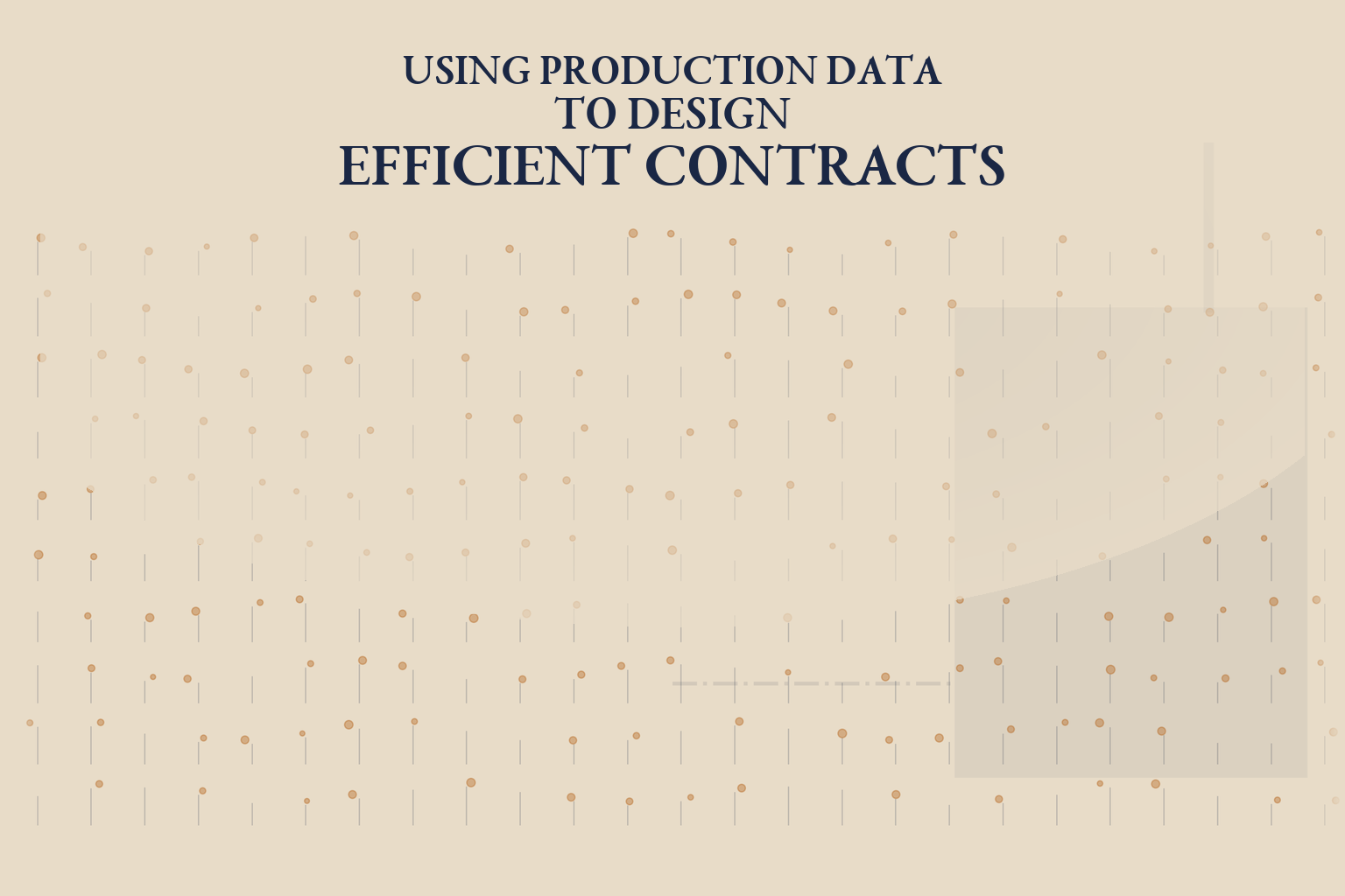 Using production data to design efficient contracts