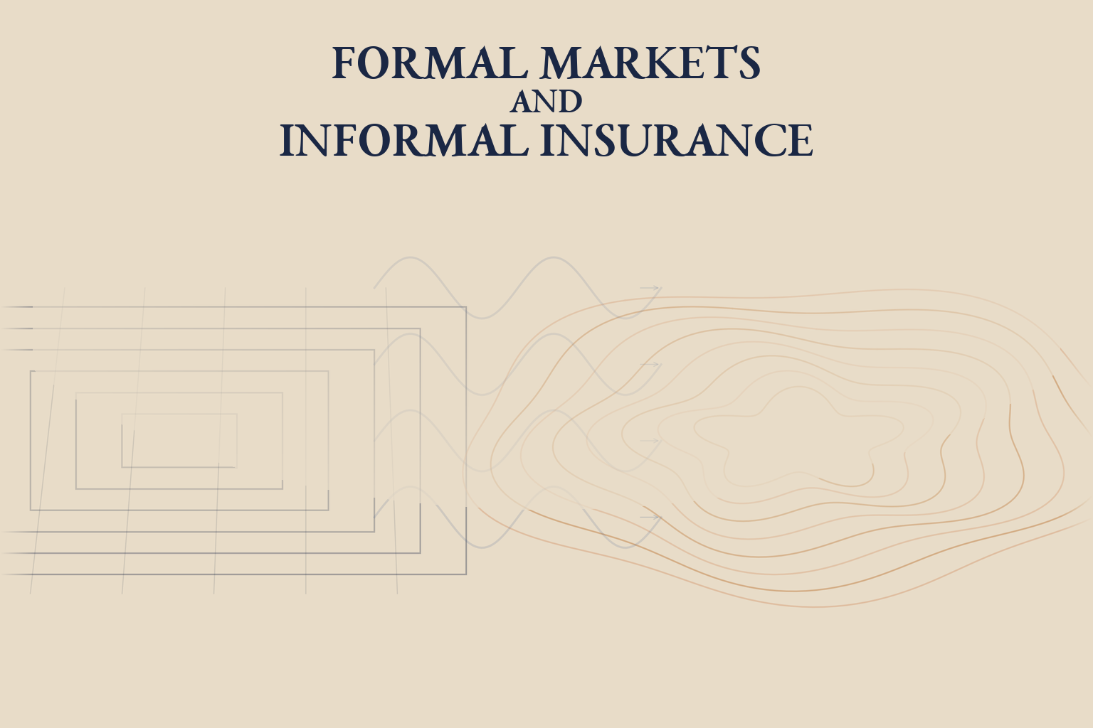 Formal markets and informal insurance