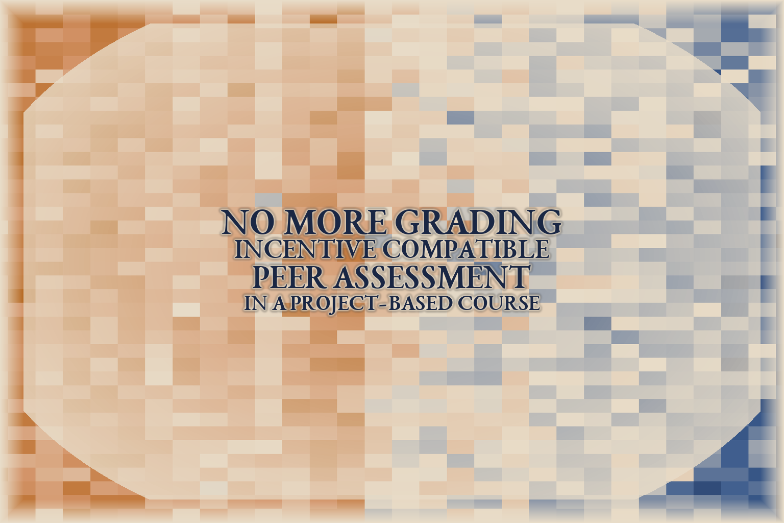 Peer evaluation matrix heatmap showing SVD-extracted quality signal